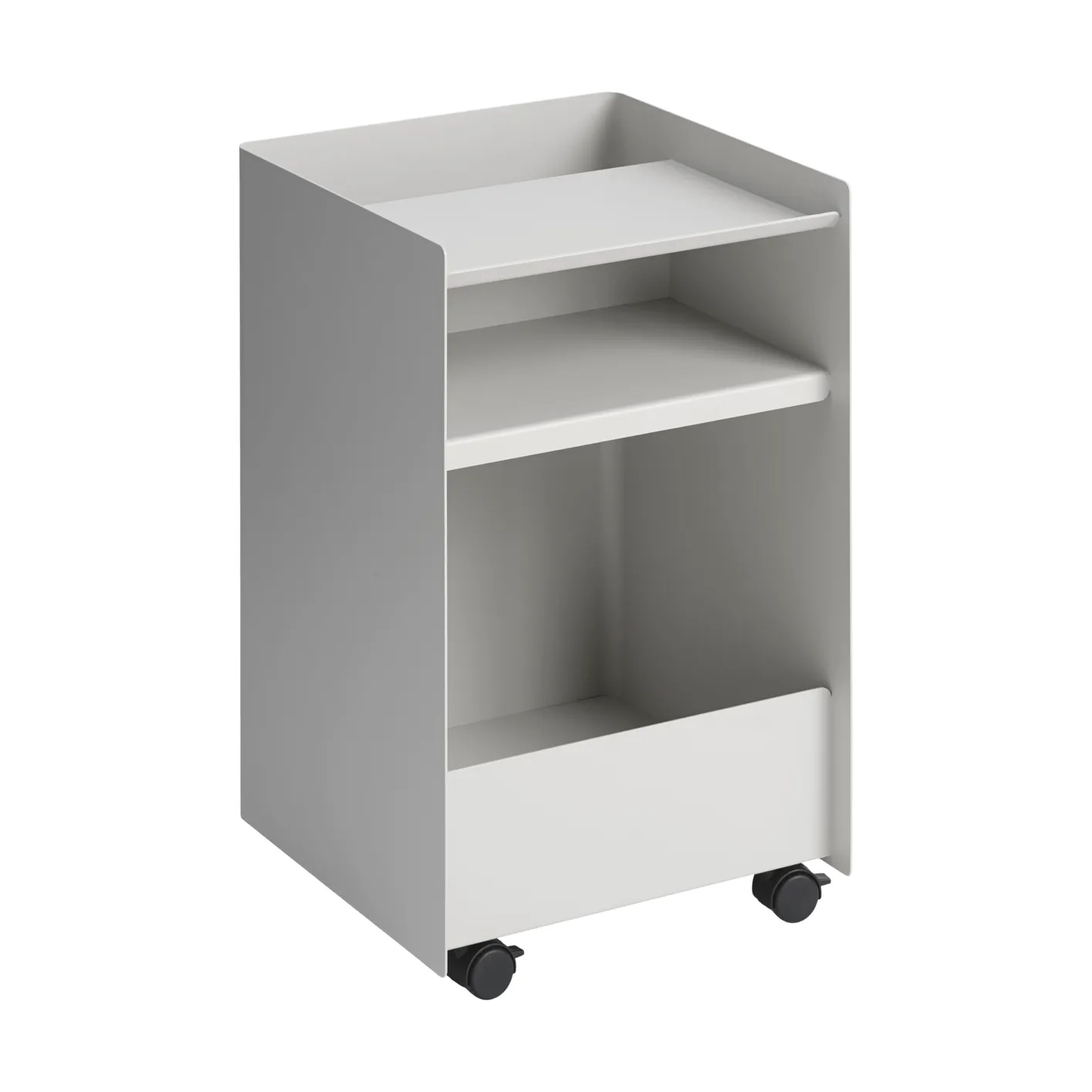 Folded Trolley ワゴン オープン, Grey 37.4x61.5x37.2 cm Muuto | ムート