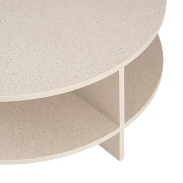 Halves コーヒーテーブル - Light taupe-terrazzo, Ø85 cm - Muuto | ムート