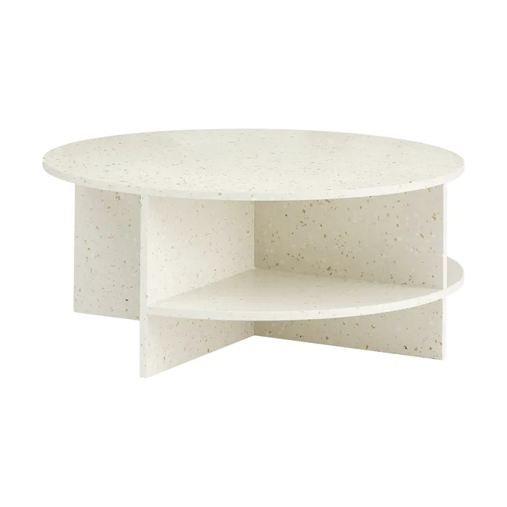 Halves コーヒーテーブル - Off white-terrazzo, Ø85 cm - Muuto | ムート