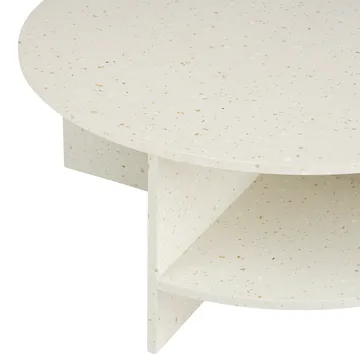 Halves コーヒーテーブル - Off white-terrazzo, Ø85 cm - Muuto | ムート