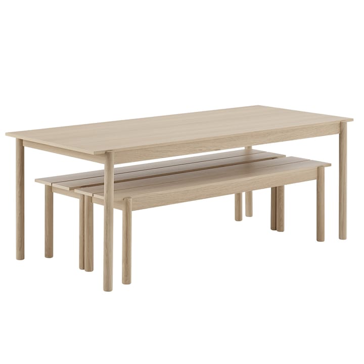 Linear ベンチ, oak, 33.5 cm Muuto | ムート