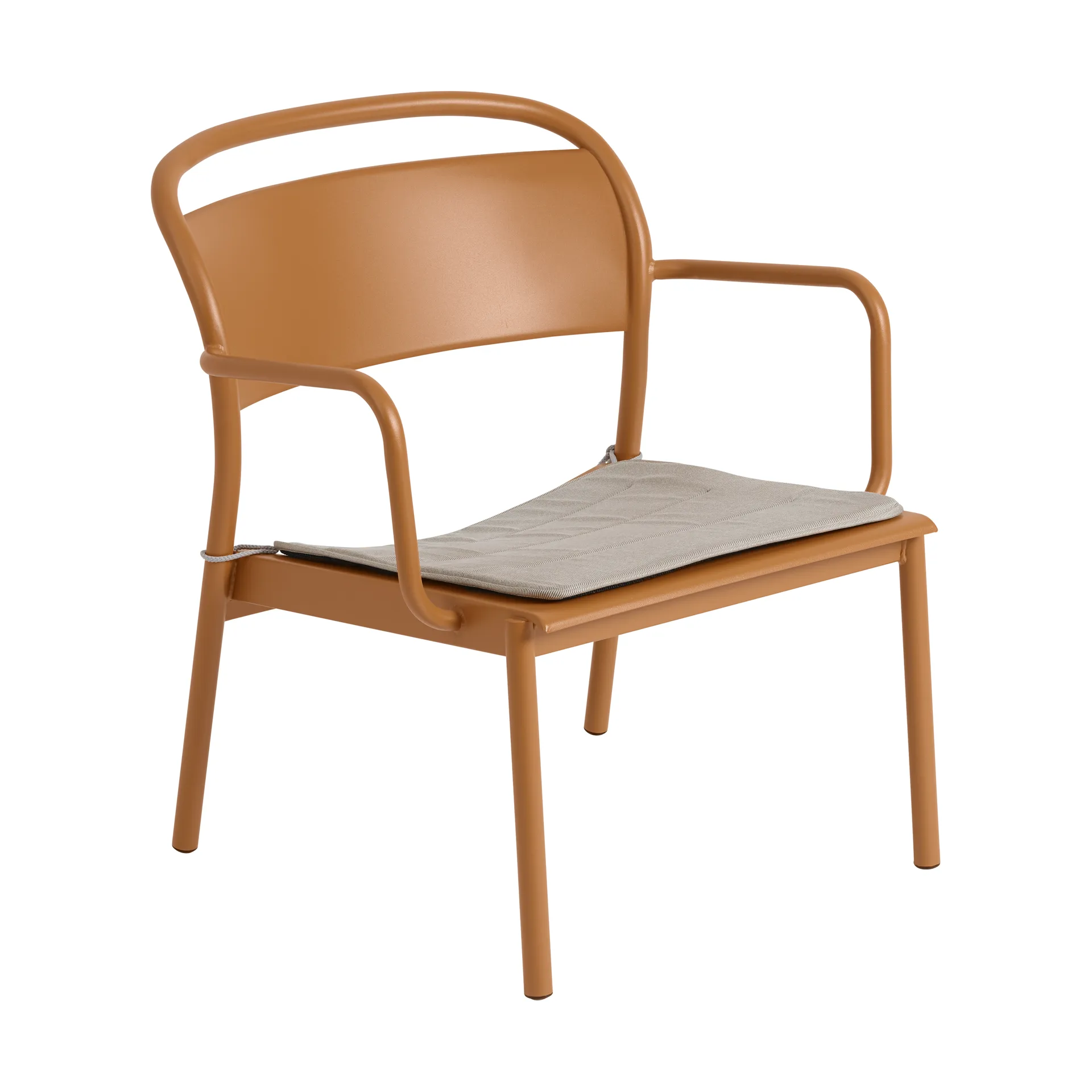 Linear Steel ラウンジアームチェア, Burnt orange Muuto | ムート