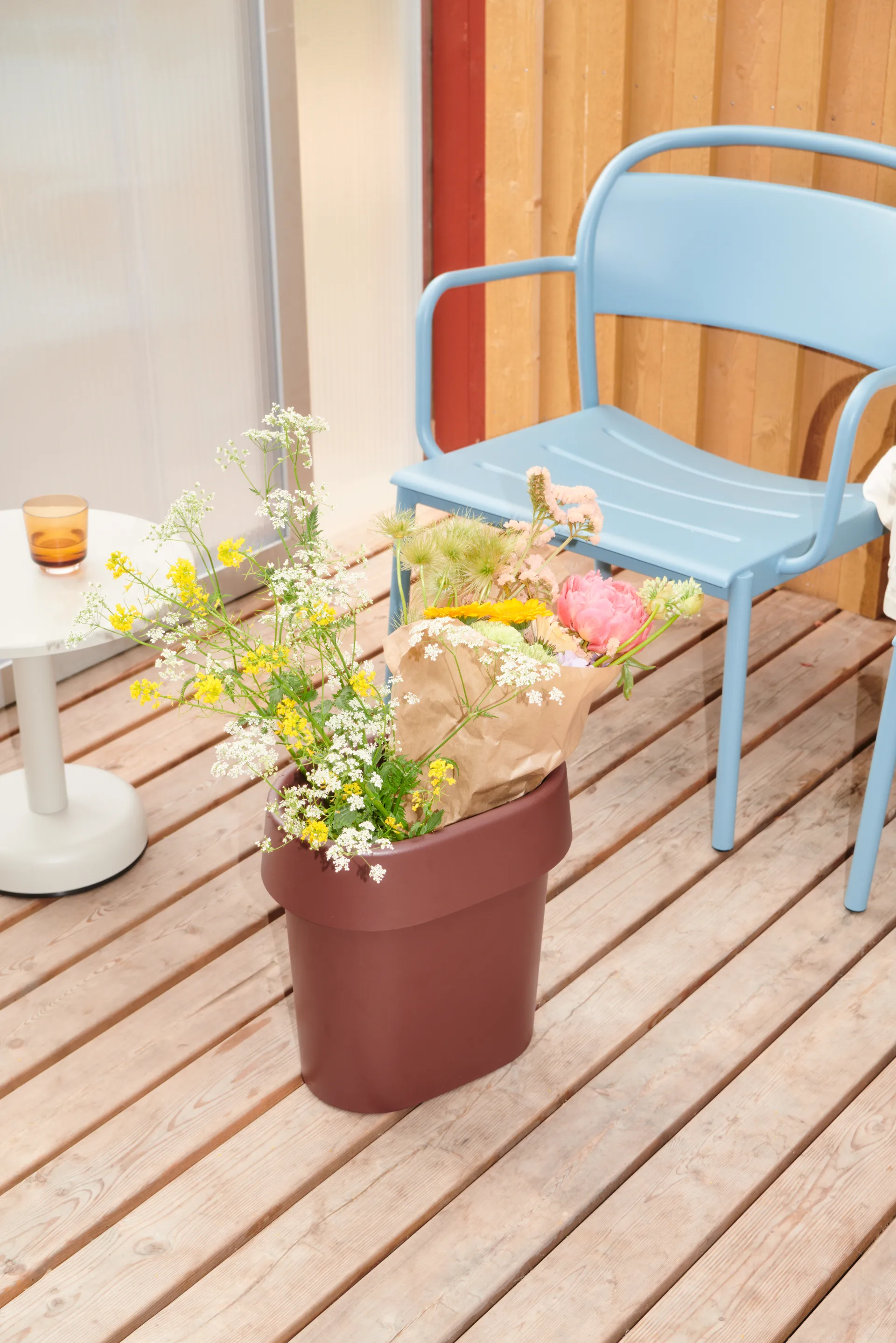 Linear Steel ラウンジアームチェア, Pale blue Muuto | ムート