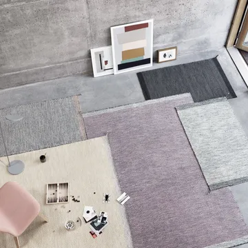 Ply ウールラグ 85x140 cm - black-white - Muuto | ムート