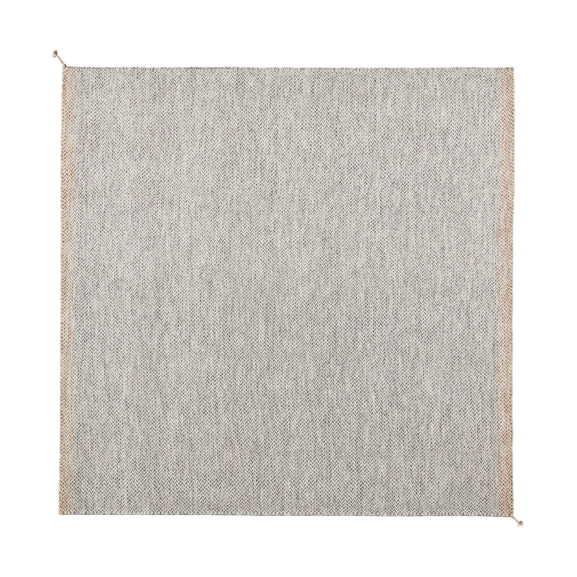 Ply wool rug 240x240 cm, Black-white Muuto | ムート