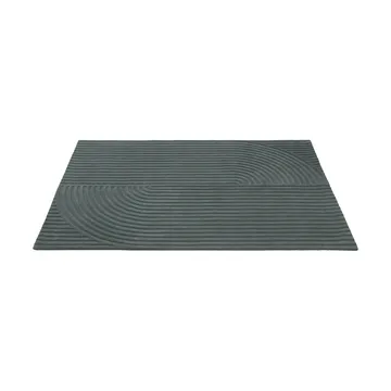 Relevo Rug Quattro ウールラグ - Dark green, 170x240 cm - Muuto | ムート