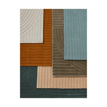 Relevo Rug Quattro ウールラグ - Dark green, 170x240 cm - Muuto | ムート