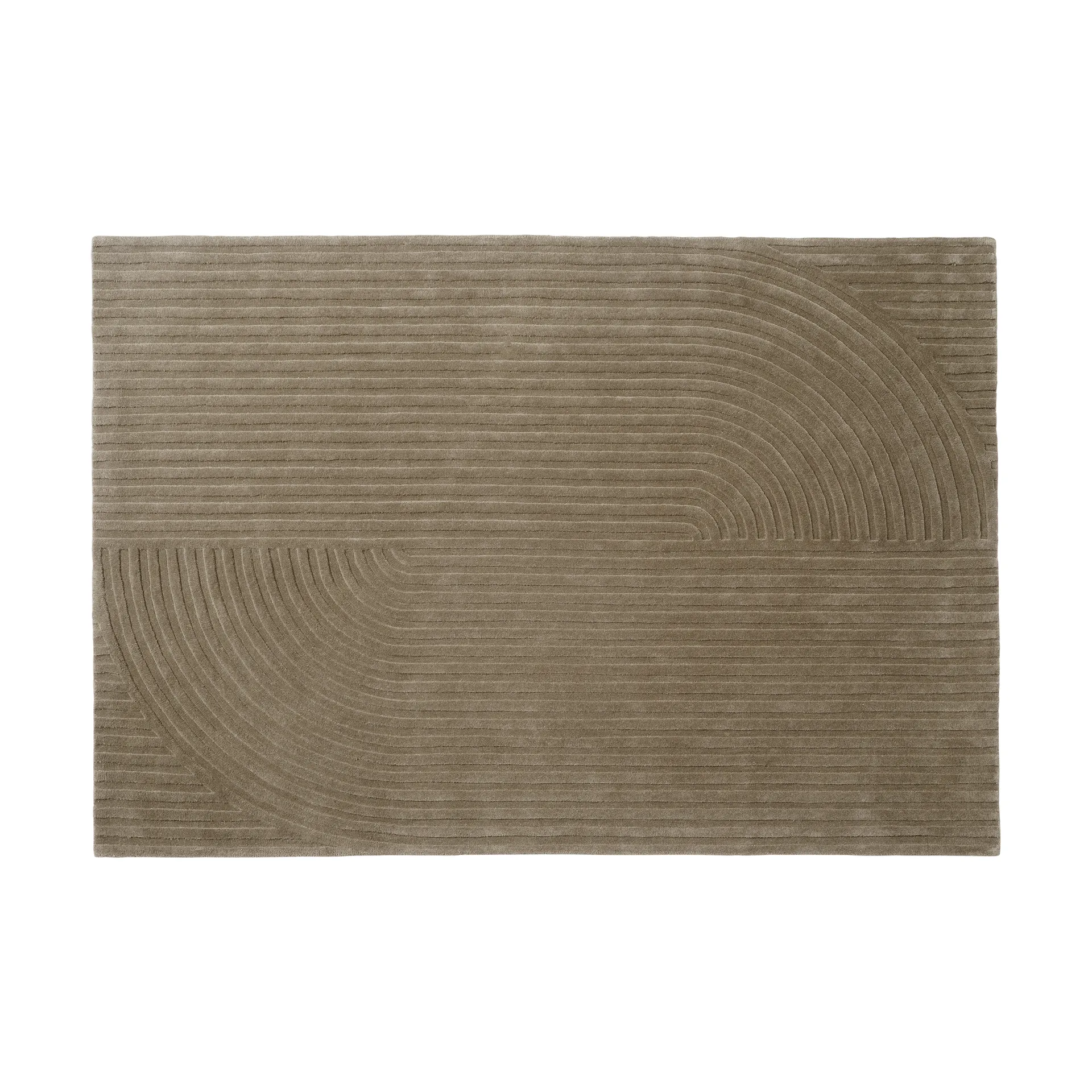 Relevo Rug Quattro ウールラグ, Taupe, 170x240 cm Muuto | ムート