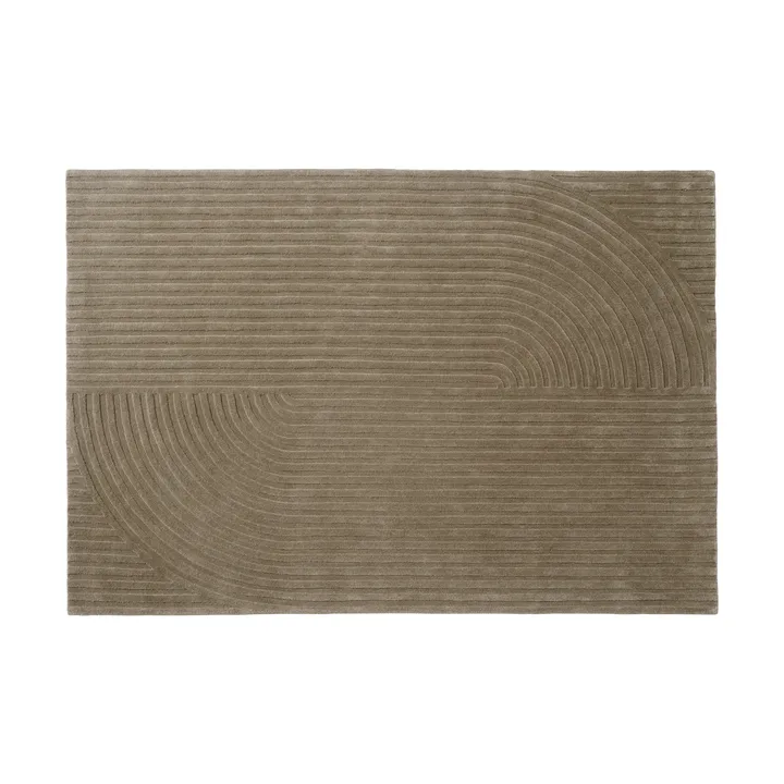 Relevo Rug Quattro ウールラグ - Taupe, 170x240 cm - Muuto | ムート