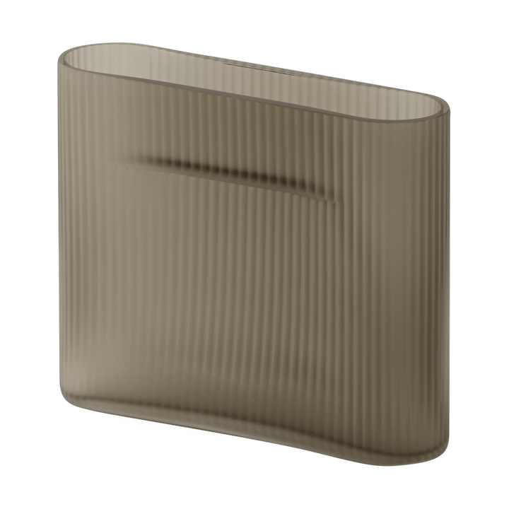Ridge 花瓶 フロストグラス 16,5 cm - Taupe - Muuto | ムート