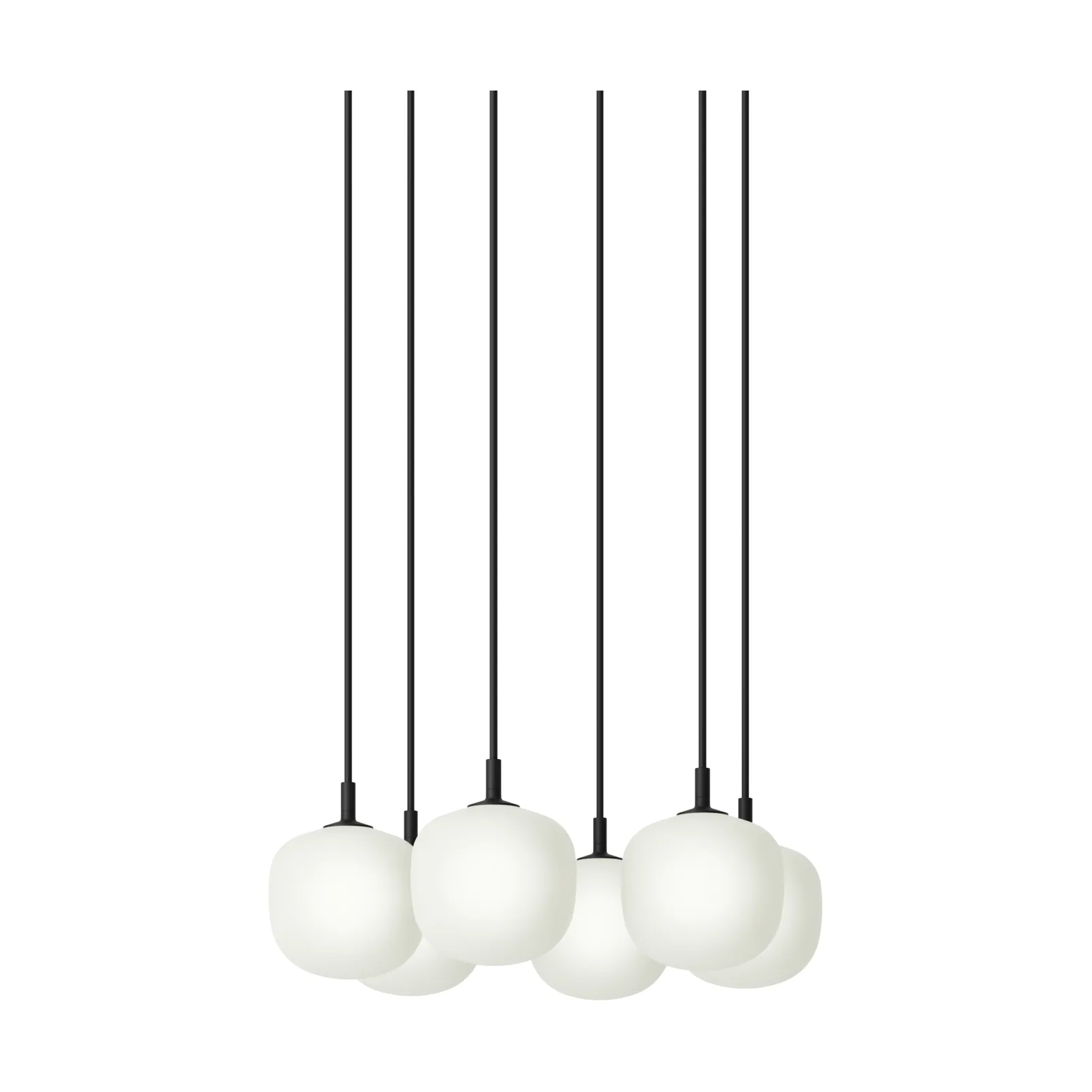 Rime ペンダントランプ クラスター 6灯, Black, Ø12 cm Muuto | ムート