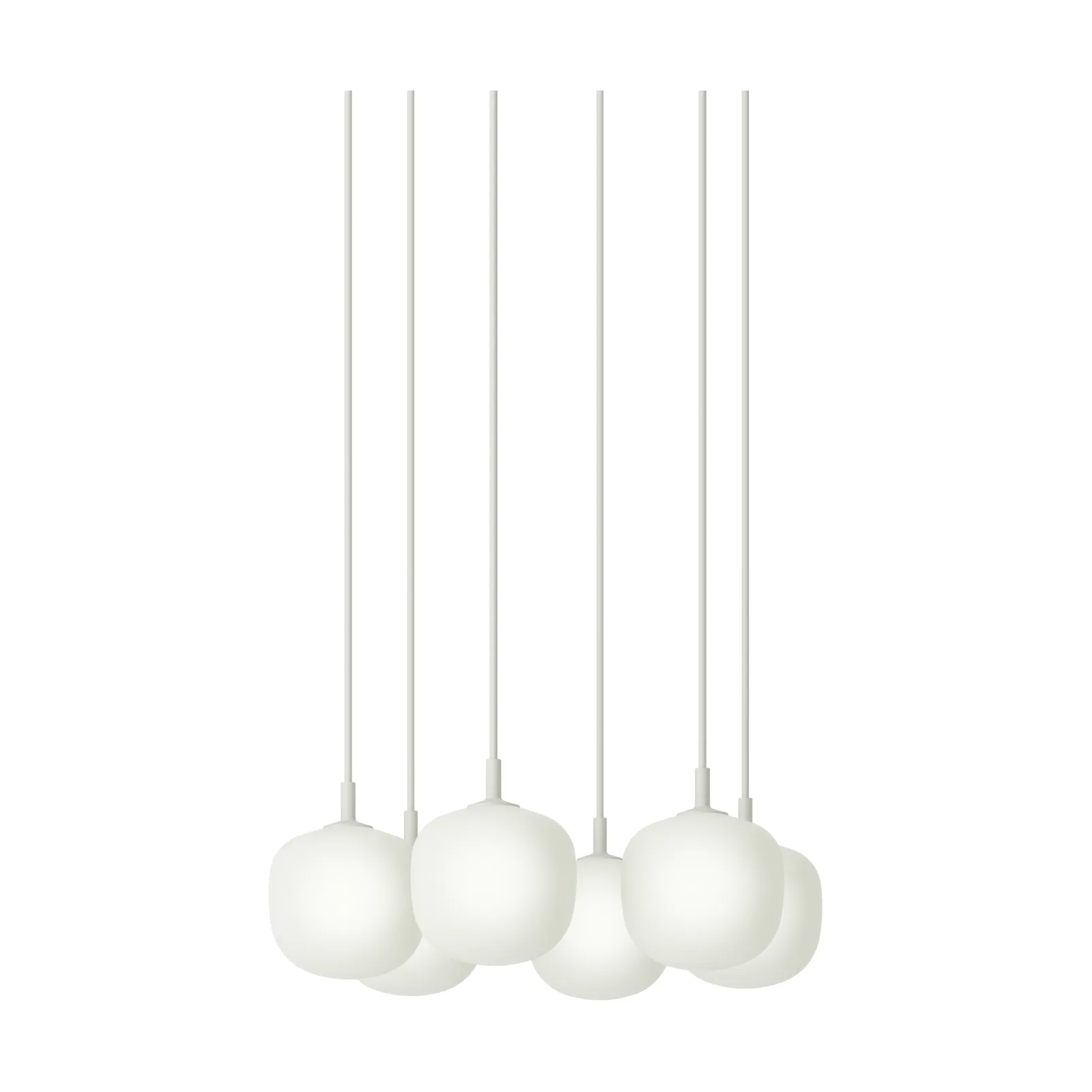 Rime ペンダントランプ クラスター 6灯, White, Ø12 cm Muuto | ムート