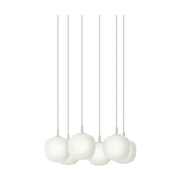 Rime ペンダントランプ クラスター 6灯 - White, Ø12 cm - Muuto | ムート