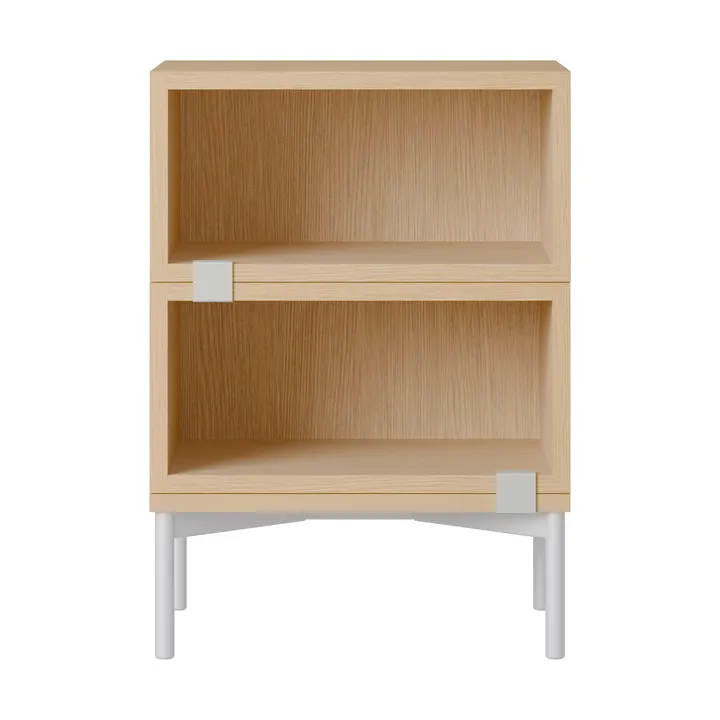 Stacked ベッドサイドテーブル シェルフ コンフィギュレーション 1 - Oak - Muuto | ムート