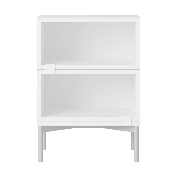 Stacked ベッドサイドテーブル シェルフ コンフィギュレーション 1 - White - Muuto | ムート