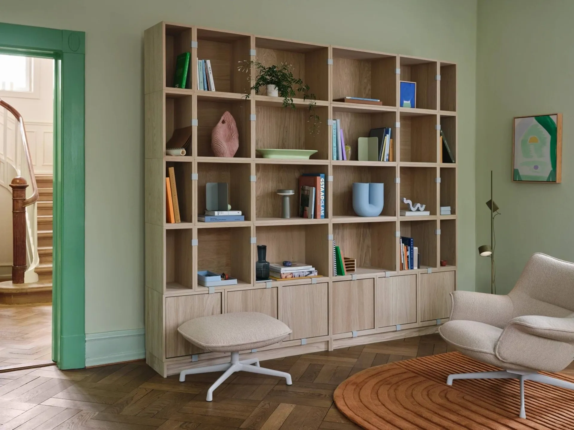 Stacked 2.0 オープンシェルフ L, oak Muuto | ムート