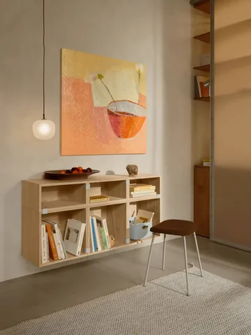 Stacked 2.0 シェルフ ブラックプレート, large - oak - Muuto | ムート