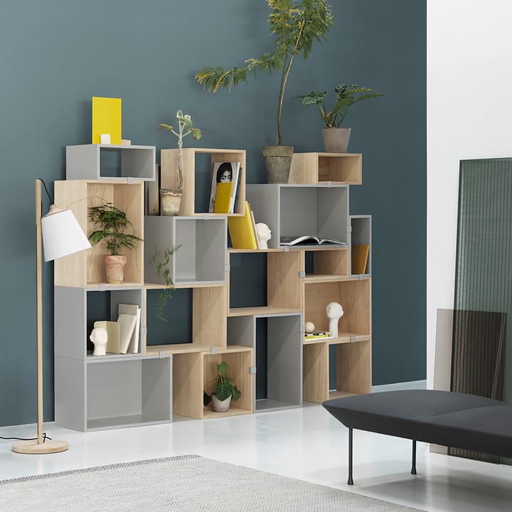 Stacked 2.0 shelving open, large, light grey Muuto | ムート