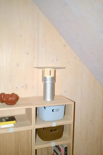 Stacked 2.0 shelving with back プレート, medium - oak - Muuto | ムート