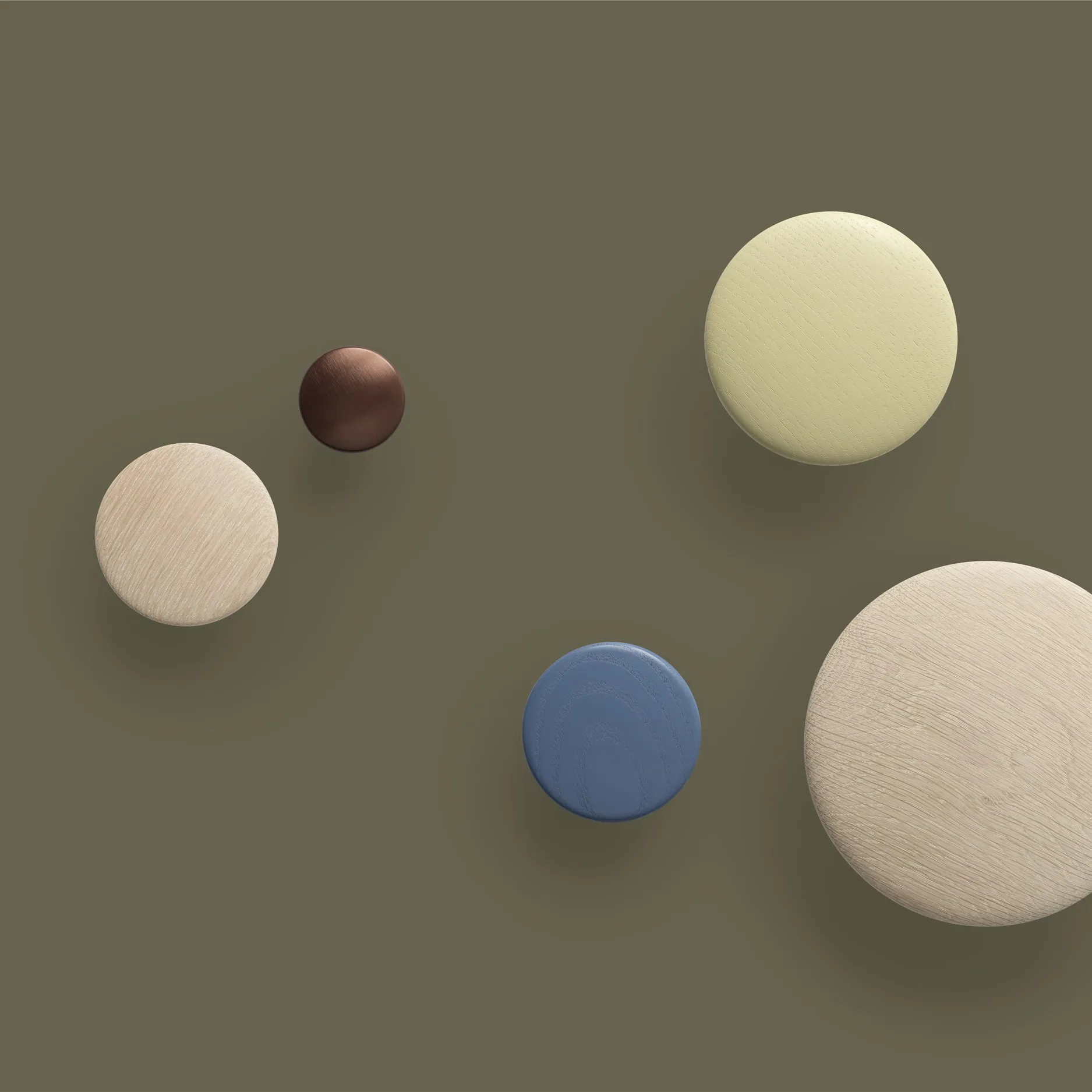 The Dots 衣類用フック メタル 2.7 cm, umber Muuto | ムート