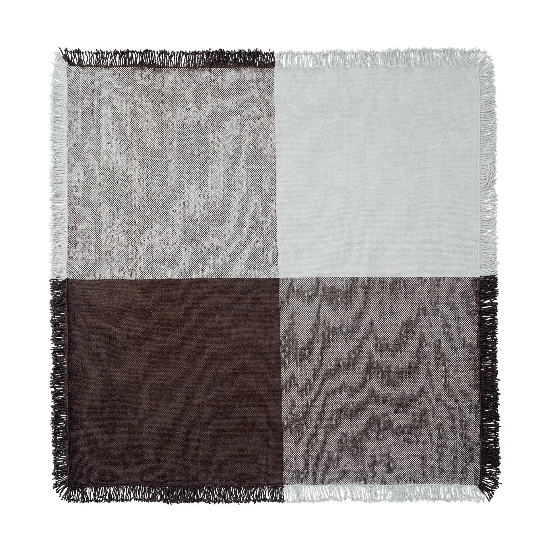 Verso ウールラグ, Cool grey-dark brown, 258x258 cm Muuto | ムート