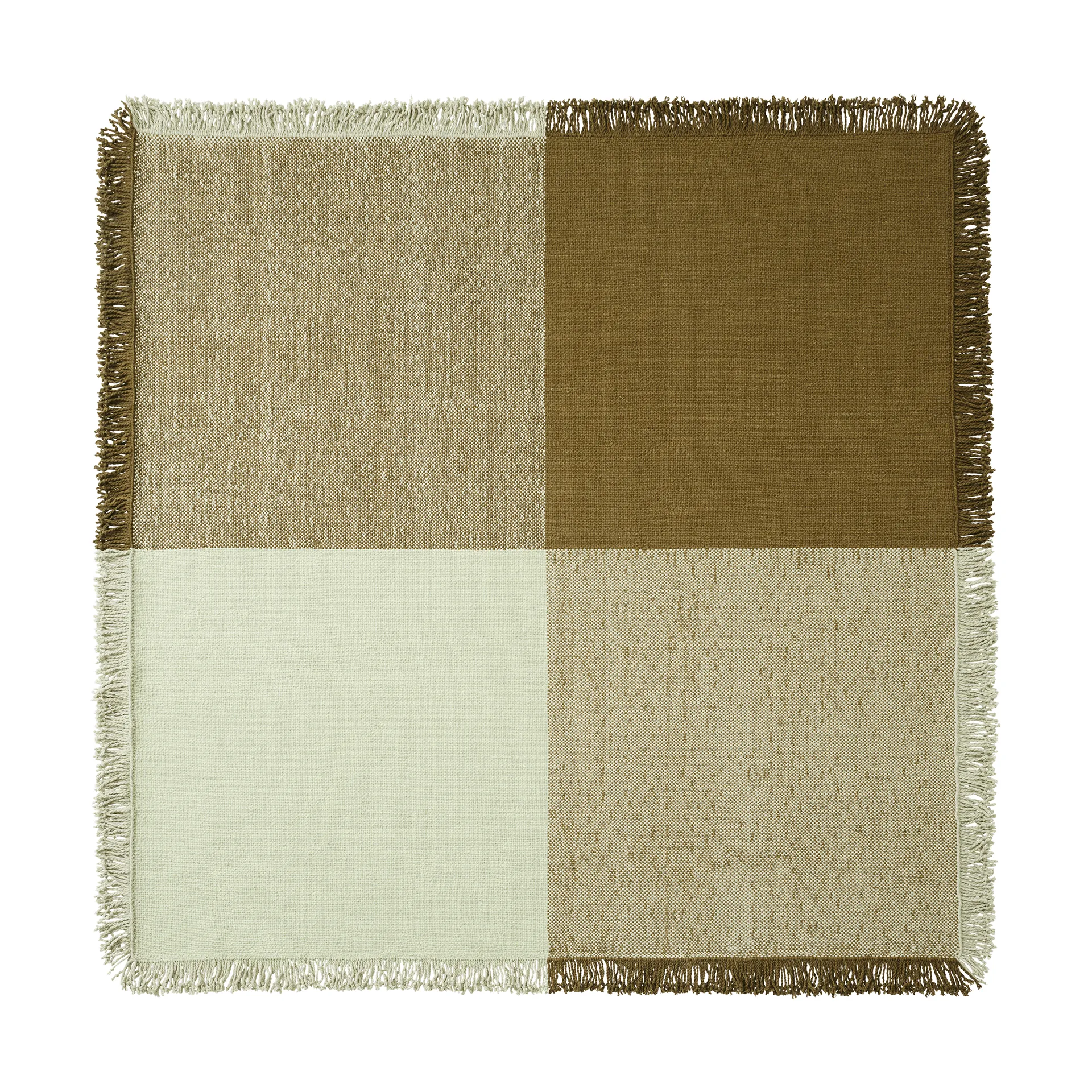 Verso ウールラグ, Pale green-warm brown, 258x258 cm Muuto | ムート
