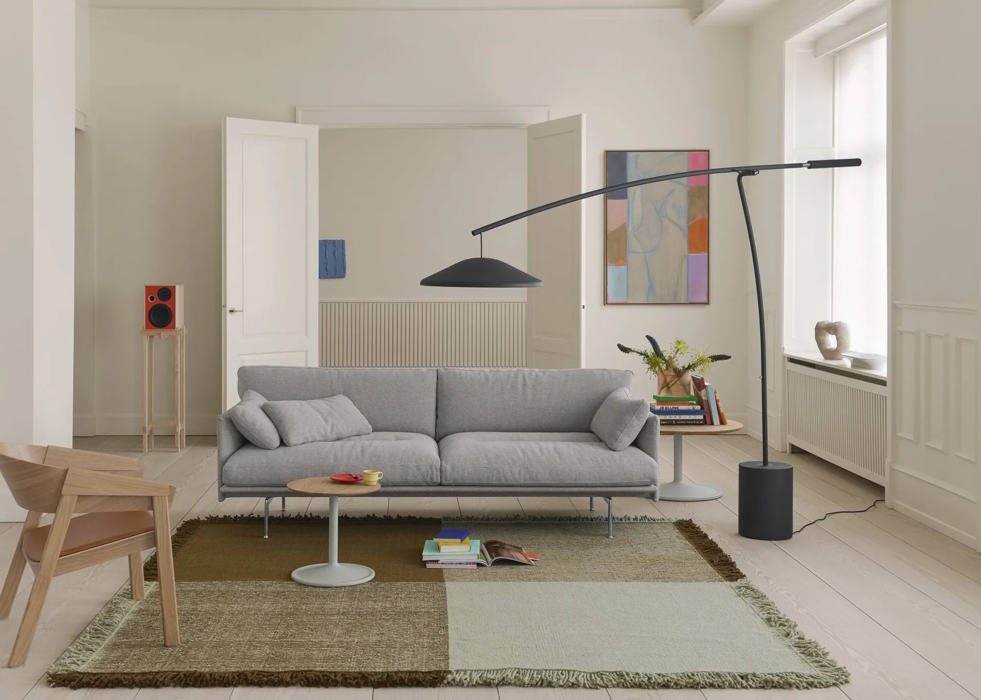 Verso ウールラグ, Pale green-warm brown, 258x258 cm Muuto | ムート