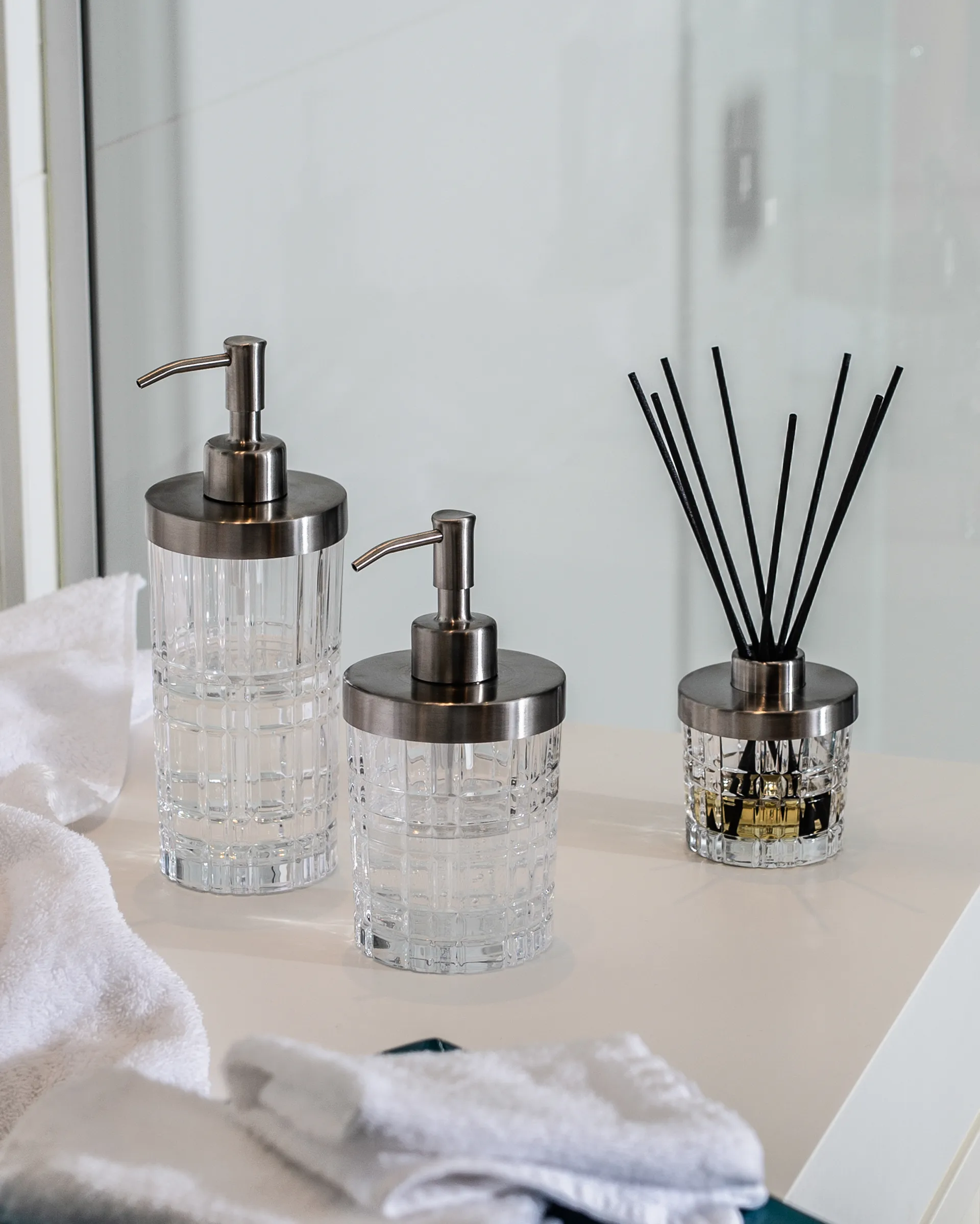 スクウェア ソープディスペンサー 21.5 cm  , Clear Nachtmann | ナハトマン