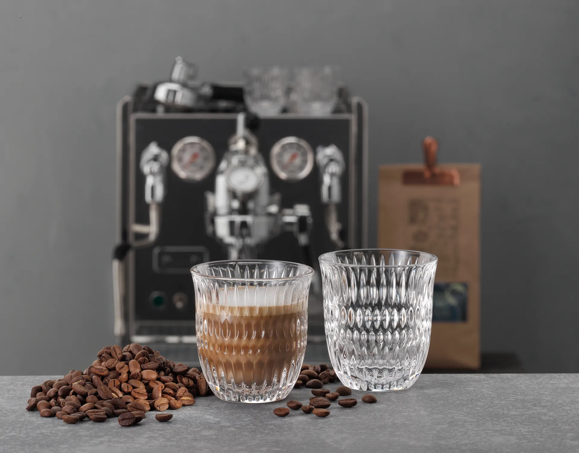 Ethno Barista カプチーノグラス 23.4 cl 2本セット, Clear Nachtmann | ナハトマン