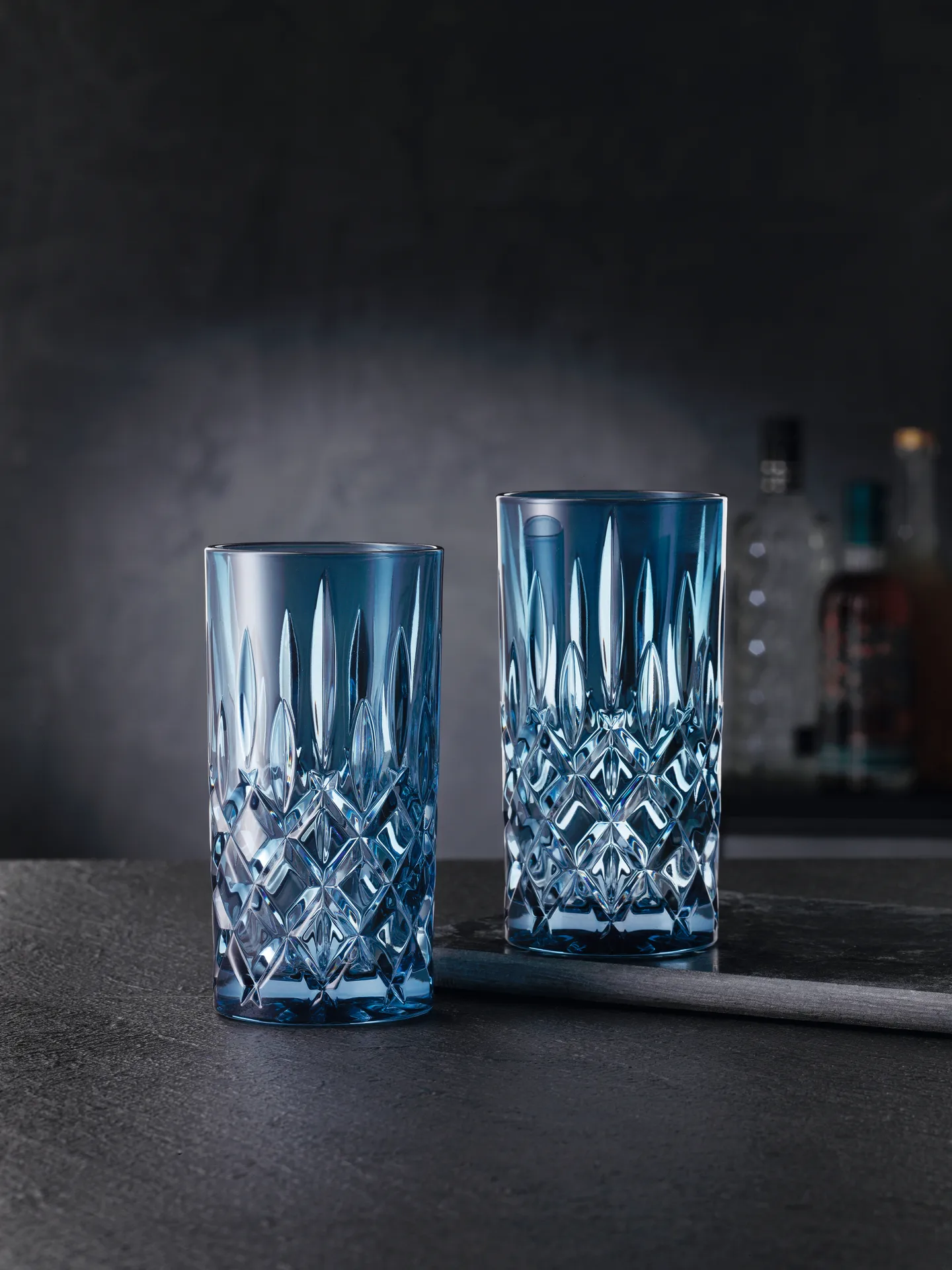 Noblesse ロングドリンクグラス 39.5 cl 2本セット, Vintage blue Nachtmann | ナハトマン