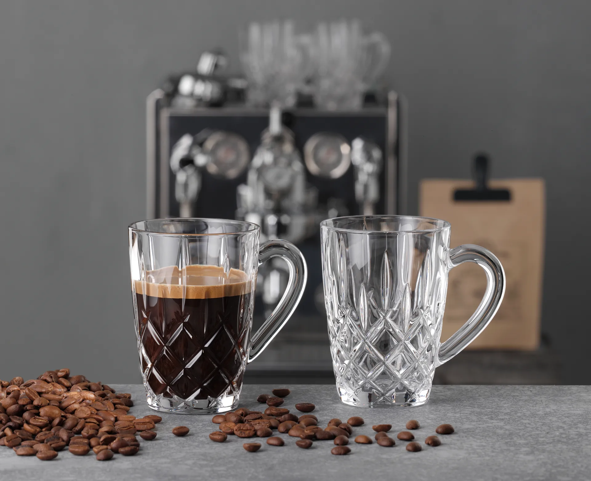 Noblesse Barista コーヒーグラス 34.7 cl 2本セット, Clear Nachtmann | ナハトマン