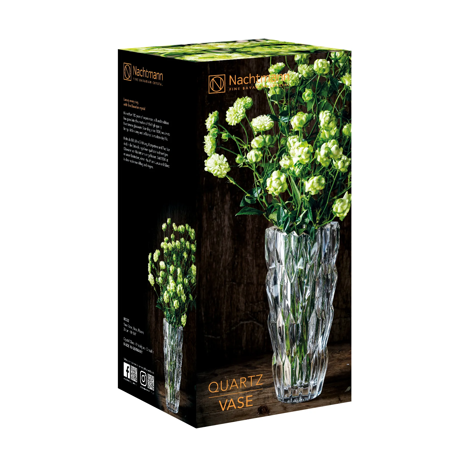 Quartz 花瓶 26 cm, clear Nachtmann | ナハトマン
