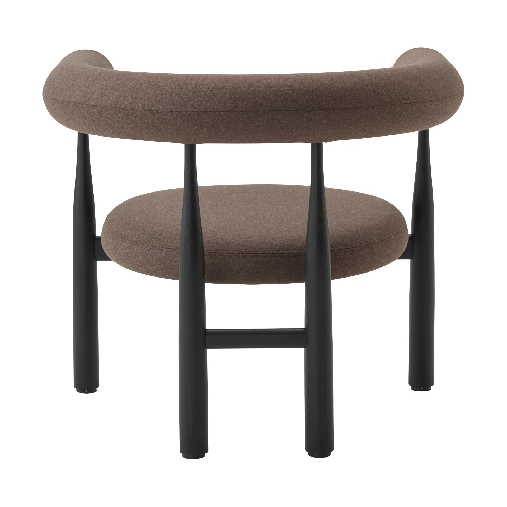 Bukowski ラウンジチェア, Black, Wooly Plus 1008 New Works | ニューワークス