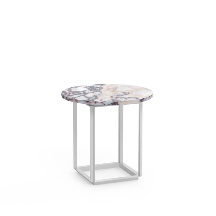 Florence サイドテーブル, White viola marble. ø50 cm. white stand New Works | ニューワークス