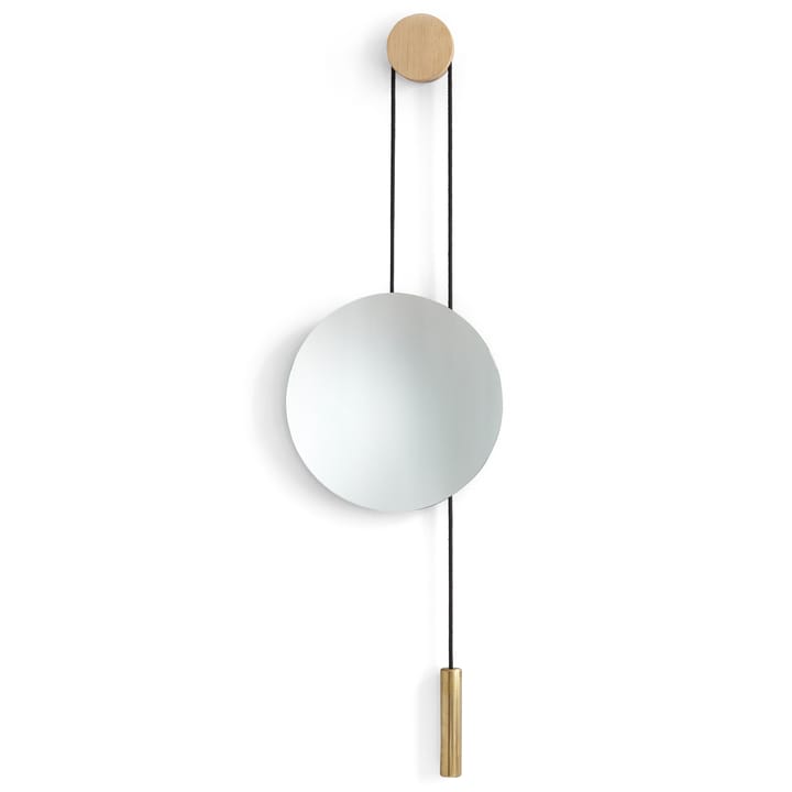 Rise and Shine ミラー - Natural oak-brass weight - New Works | ニューワークス