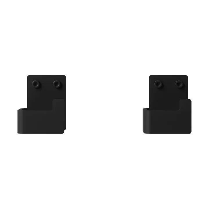 Nichba タオルフック - Black, 2-pack - Nichba
