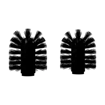 Nichba トイレブラシ用替えヘッド - Black, 2-pack - Nichba