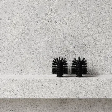 Nichba トイレブラシ用替えヘッド - Black, 2-pack - Nichba