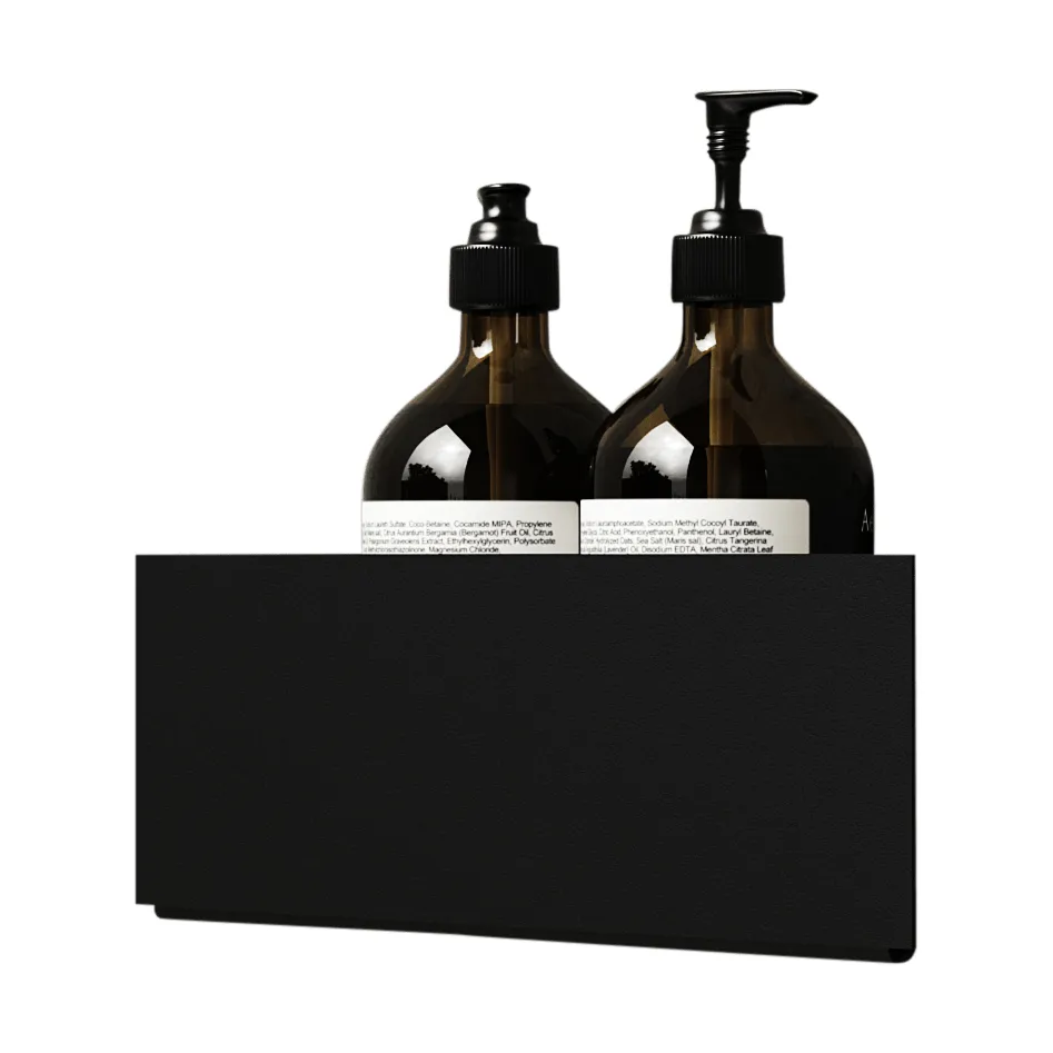 Nichba シャワーシェルフ, Black, corner Nichba