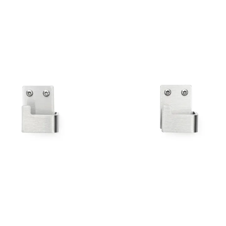 Nichba タオルフック - Brushed stainless steel, 2-pack - Nichba