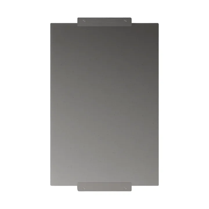 Nichba ウォールミラー - Brushed stainless steel, 70x50 cm - Nichba