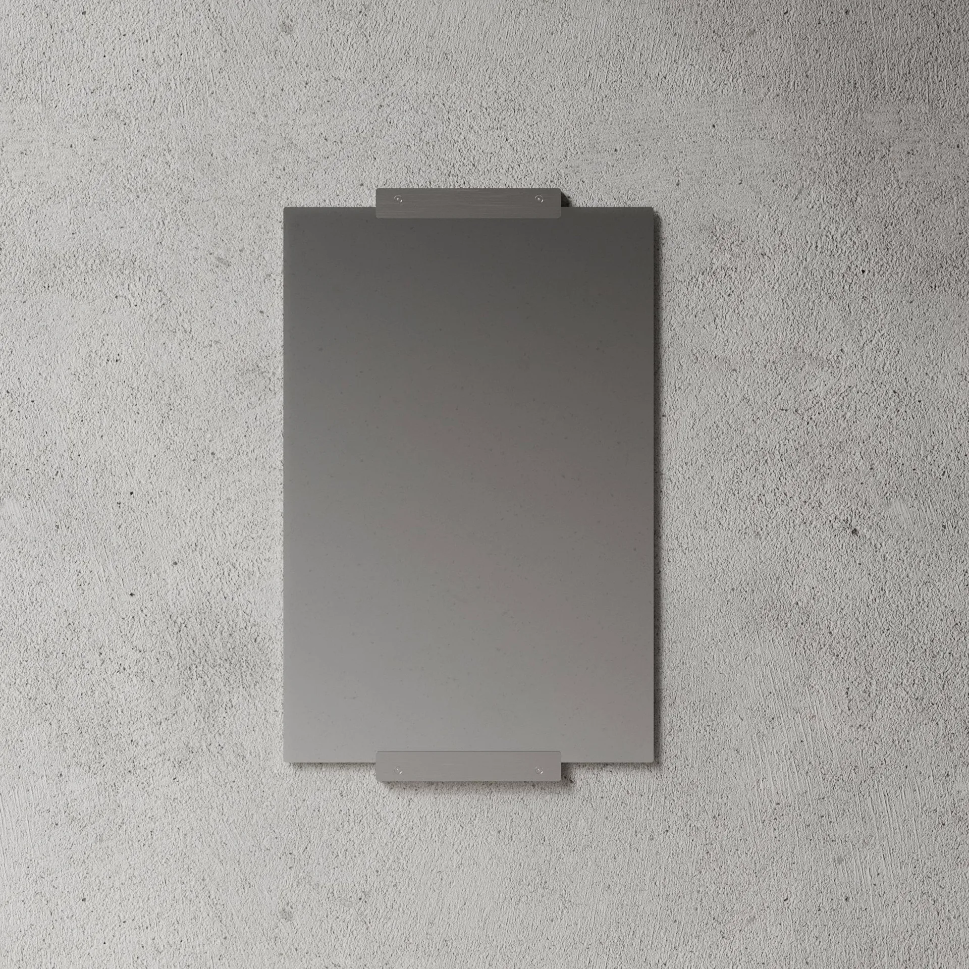 Nichba ウォールミラー, Brushed stainless steel, 70x50 cm Nichba