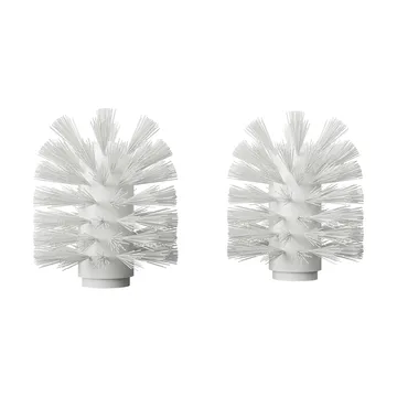 Nichba トイレブラシ用替えヘッド - White, 2-pack - Nichba