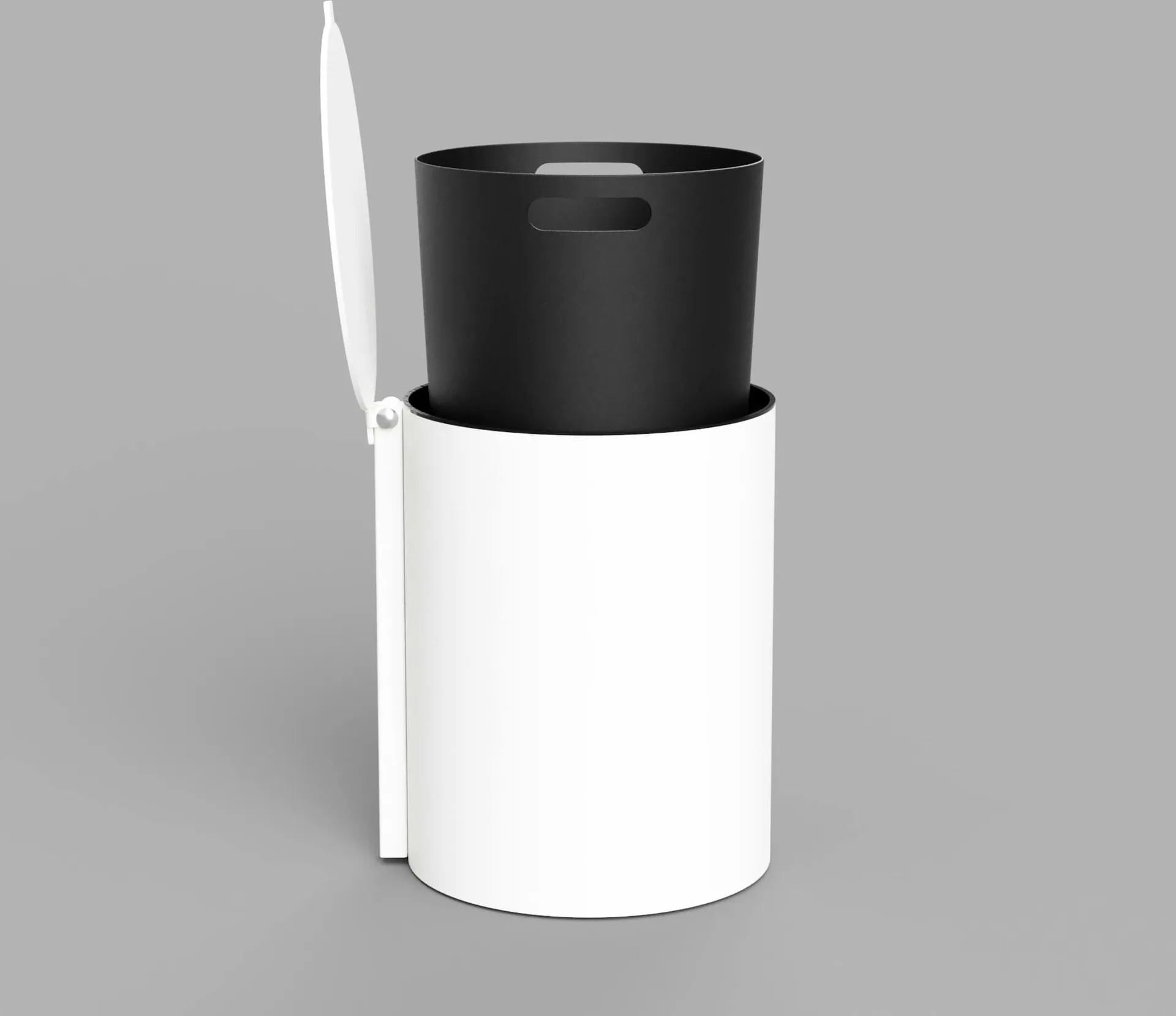 Nichba バスルーム用ゴミ箱, White Nichba