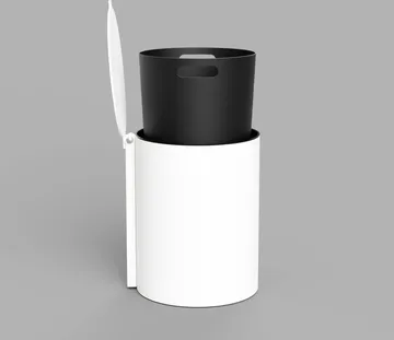 Nichba バスルーム用ゴミ箱 - White - Nichba