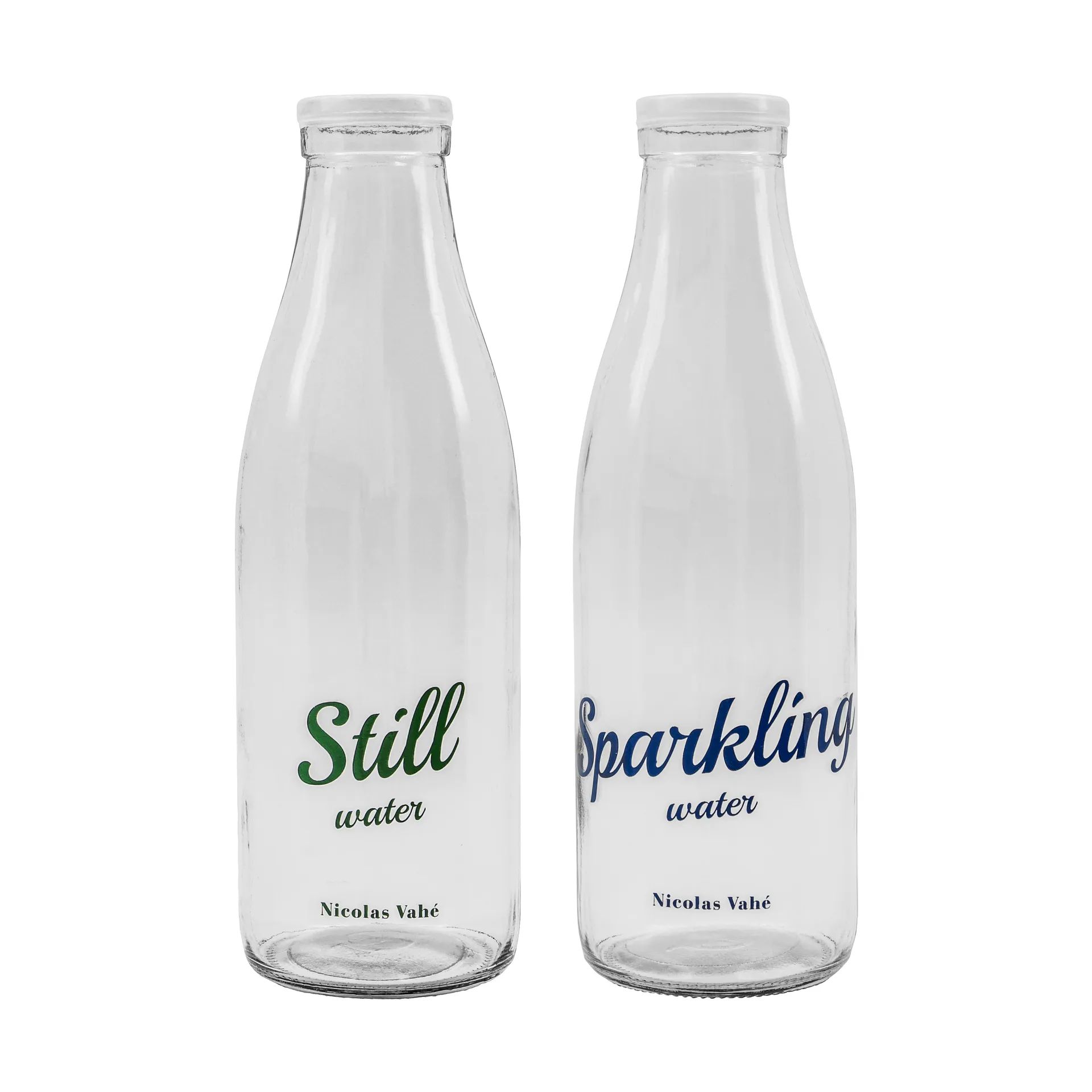 蓋付きボトル 1 L, 2本, Still-Sparkling Nicolas Vahé | ニコラス バヘ