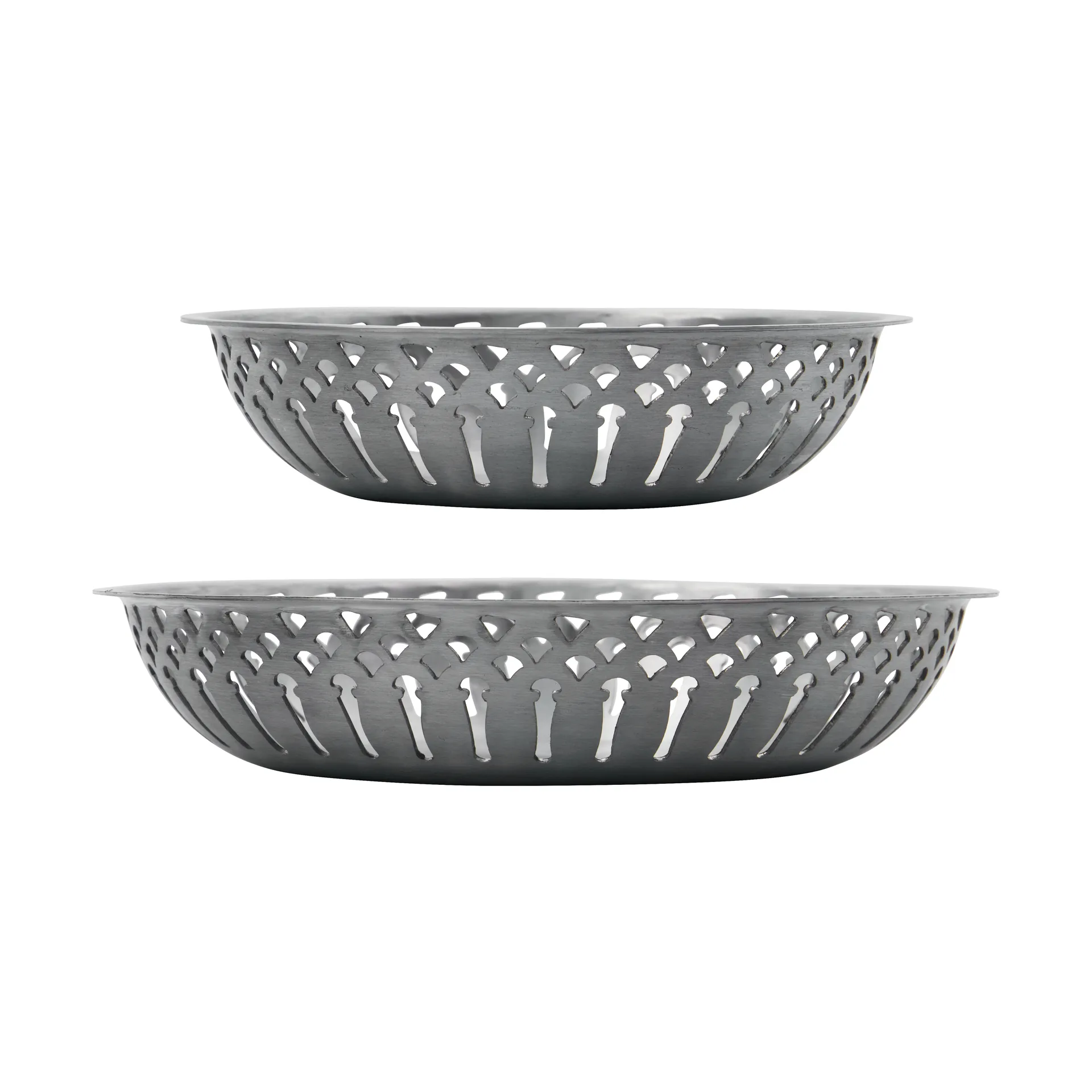 Nicolas Vahé パン用バスケット 2ピース, Antique silver finish Nicolas Vahé | ニコラス バヘ