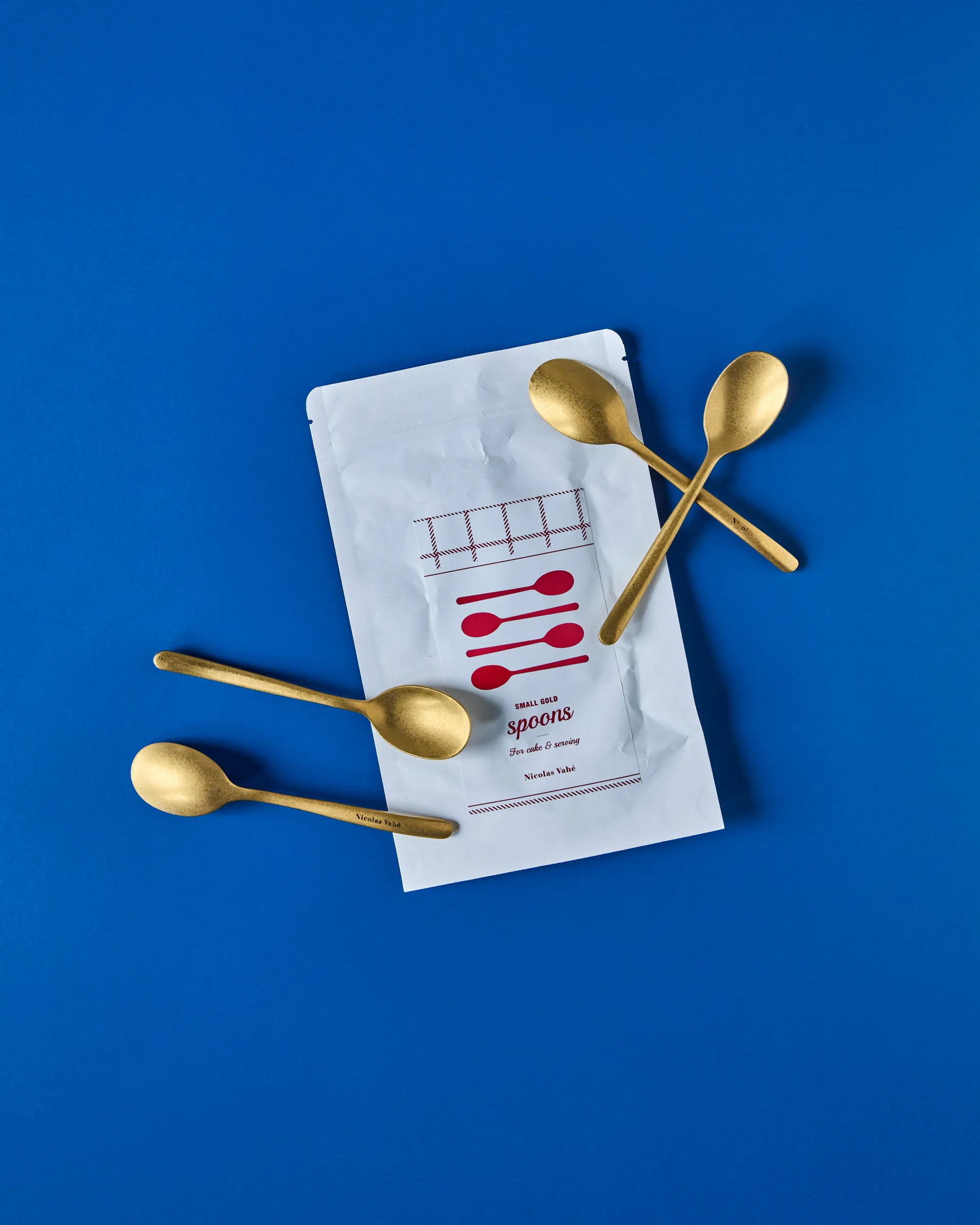 Nicolas Vahé ティースプーン 4本, Antique gold finish Nicolas Vahé | ニコラス バヘ