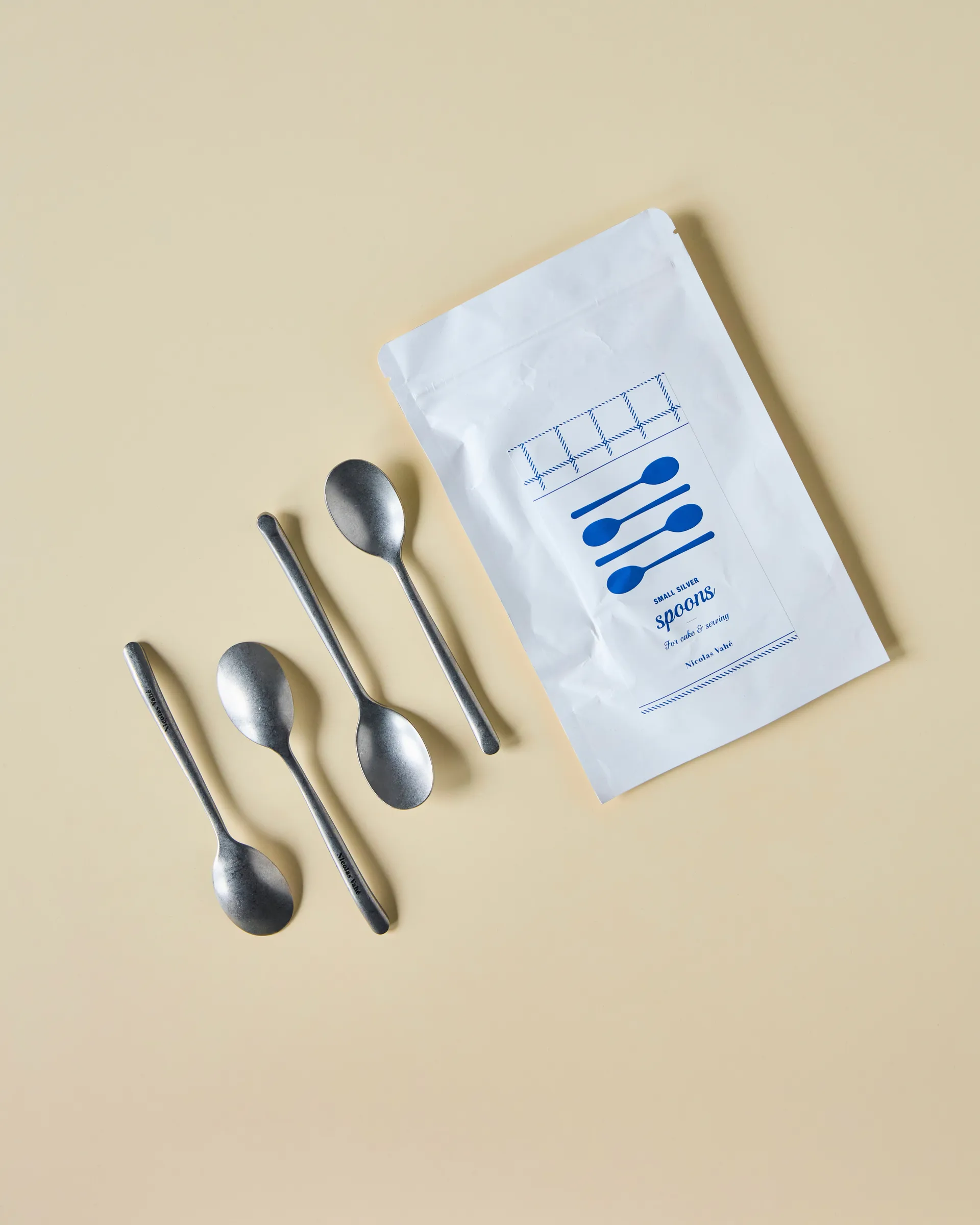 Nicolas Vahé ティースプーン 4本, Antique silver finish Nicolas Vahé | ニコラス バヘ