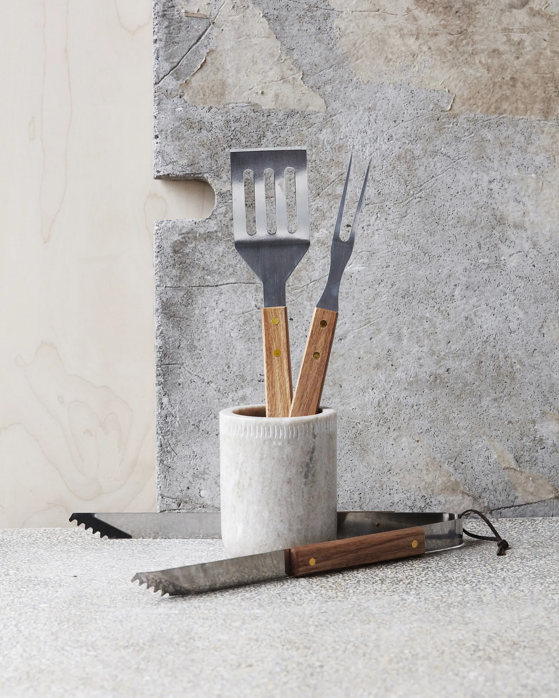 Nicolas Vahé BBQグリルセット 3ピース, Stainless steel-acacia Nicolas Vahé | ニコラス バヘ